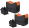 Gogoku 2er Set Shooting Rest Taschen vorne und hinten Tasche Combo mit robuster Konstruktion und Wasserbeständigkeit für Outdoor, Range, Schießen und Jagd ungefüllt (Orange-Schwarz)