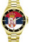 Toff London Serbien-Flaggen-Uhr