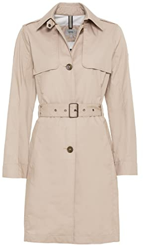 camel active Damen Trenchcoat aus einem Baumwollmix Beige, womenswear-36