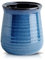 Hasense Large Utensil Holder Crock for Kitchen Counter, 7.1 Ceramic Cooking Utensil Organizer for Countertop, Farmhouse Vintage Utensil Caddy for Spatula Spoon, Rustic Home Table Decor, Blue