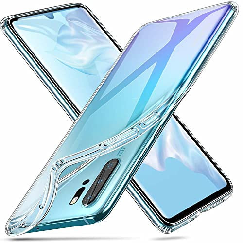 Oprimio Kristallklar Hülle für Huawei P30 Pro [Silikon Hülle] [%100 Durchsichtig] [Deutsche Material] [Ultra Dünn] Transparente Handyhülle für Huawei P30 Pro