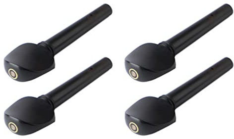 4 Piroli per Accordatura della Viola 7,2 Cm / 2,8 Pollici Set di Piroli per Viola in Ebano per Accessori di Ricambio per Viola Nero