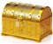Jilskl Gold Piratenkiste, Pirat Schatztruhe, Sschatzkiste Kinder, Kleine Schatztruhe, Schatztruhe Mit Schloss, Vergoldete Piratenschatzkiste, für Geburtstagsgeschenke, Partygeschenke, Rollenspiele