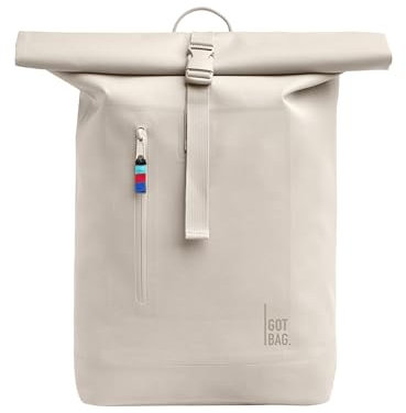GOT BAG Rolltop Lite Soft Shell | Nachhaltiges Material | Rucksack Wasserfest | Herausnehmbare 15“ Laptoptasche | Viel Stauraum | 26 Liter Volumen, Einheitsgröße, (079AV12021-831FEL)