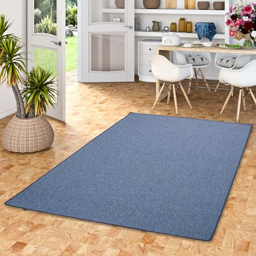 Snapstyle Schlingen Velours Teppich Modern Einfarbig | Flurteppich | Wohnzimmerteppich | Küchenteppich robust und pflegeleicht | Viele Größen und Farben