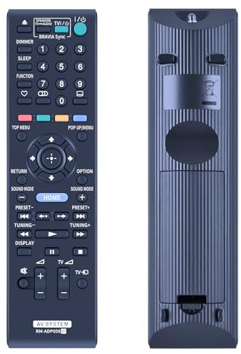 GOUYESHO Télécommande de Rechange RM-ADP058 pour Sony DVD Home Cinema System pour Blu-Ray BDV-E280 BDV-EF200 HBD-EF200 BDV-E380 BDV-L800 BDV-E780W BDV-L800M BDV-E880 BDV-L600 BDV-E980 Télécommande