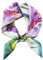 MEISEE Maulbeerseide Schals für Damen, klein, quadratisch, 53,3 x 53,3 cm, atmungsaktiv, leicht, Halstuch, Kopftuch, 23 - Rosa-grüne Blumen, 53cm*53cm