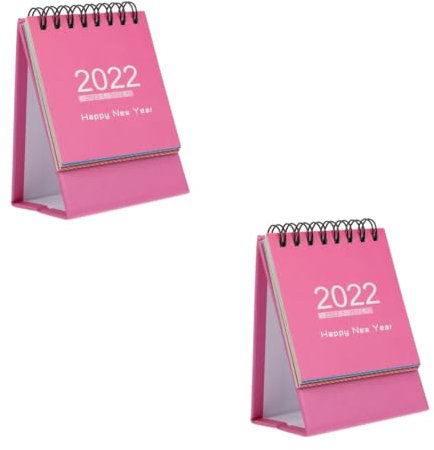 ABOOFAN 2 Stück Jahresplaner-tischkalender Für 2022 Große Leere Felder Für Notizen Und Aufzeichnungen Für Büroangestellte