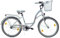 T&Y Trade 24 Zoll Kinder Mädchen City Fahrrad Mädchenfahrrad Bike Rad STVO Beleuchtung Reflex Weiß Weiss 1 Gang Rücktritt