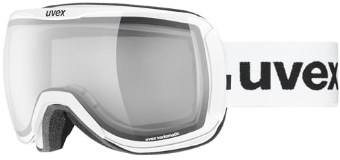uvex downhill 2100 VPX - Skibrille für Damen und Herren - mit selbsttönendem Visier - polarisiert - white - one size