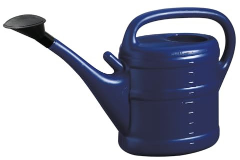 Bunte Gartengießkanne 10 Liter mit Brause (Blau)