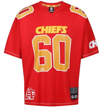 Recovered - NFL - Kansas City Chiefs Est 60 Mesh Oversized Top Red L