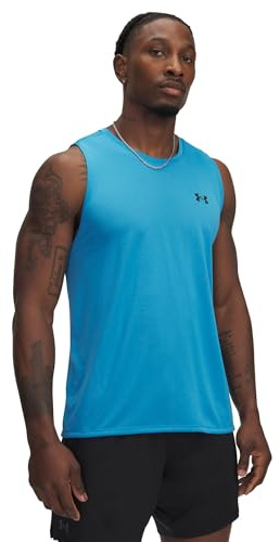 Under Armour Mens Men's UA Tech™ Tank T-Shirt, Ether Blue / / Black, XXL