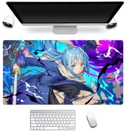 Zhongkaihua That Time I Got Reincarnated as a Slime Anime Mouse Mat Large 400 * 900mm, Computer Keyboard and Mouse Accessories Non-slip Rubber Mouse Pad