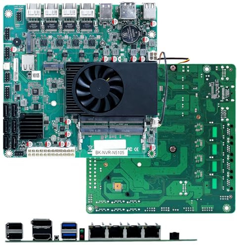 SZBOX NAS Motherboard Computer Mainboard Mikrocontroller DDR4 ATX COMI Sockel Int Core Prozessor N5105 mit HDMI LAN