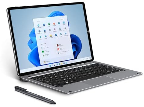 WSFSDAN Hi10 X 1920X1200 IPSTablet PC, 10.1 inch Windows 11 8GB+128GB CPU N4120 portable computer computer monitor portable （With keyboard and pen）