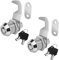Grendly Tool Box Lock with Key, 5/8 Cabinet Lock with Keyed Alike Keys, Tool Box Lock for Storage Compartment Door, Tool Trolley, Mailbox