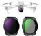 NEEWER Variabler ND Filter Set Kompatibel mit DJI Air 3S, 2er Pack ND2-32 (1-5 Stops)+ND64-512 (6-9 Stops) Variable Graufilter, Drohnen Zubehör schlank mehrfach beschichtetes optisches HD Glas, FL-A88