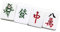 Limtula Chinese Mahjong Themed Fridge Magnets Set Of 4/5 Funny Game Tile Stickers Refrigerator Whiteboard Decors