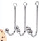 JXszxbt Edelstahl Analhaken Anal Hook Analkugeln Analplug Butt Plug Anus Haken Dilatator Prostata Massager Masturbator Analdildo SM Bondage Analspielzeuge für Männer Frauen(S)