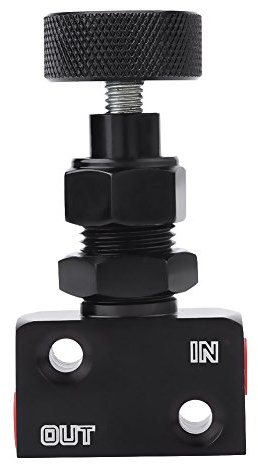 Zohisin Valve de Proportionnement de Frein en Aluminium Ajustable pour Voiture de Course Améliore l Equilibre Freinage Arrière pour Pilotes Professionnels et Équipes de Course