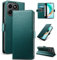 YunuBeyii Wallet Flip Case for Honor X6B/X6A - [RFID Blocking] Luxury PU Leather Card Holder Magnetic Phone Cover with Kickstand,Shockproof Protective Case,Green