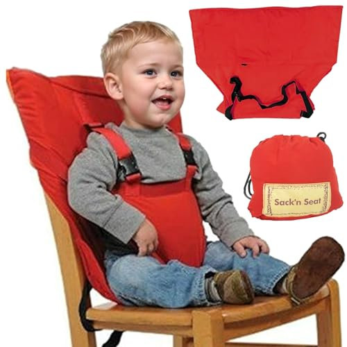 Travel High Chair 19.69x18.11x14.96 Foldable Soft Polyester Hook On High Chair Portable High Chair for Travel Safety & Washable Hook On High Chair for Baby Infant Portable High Chair For Travel