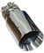 Fbxmjoa Auspuff Endrohr Auto Edelstahl Silber Spitze Universal Auspuffrohr Doppelschichtdüse Doppelschicht Dekoration Abgeschrägtes Ende Auto Heck Throat(51mm-101mm)