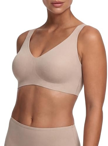 Minimizer BH Damen ohne Bügel nahtlos mit Breiten Trägern | Weicher Stretchkomfort mit voller Bedeckung herausnehmbaren Pads und mittlerem Halt für eine ruhige Silhouette im Alltag