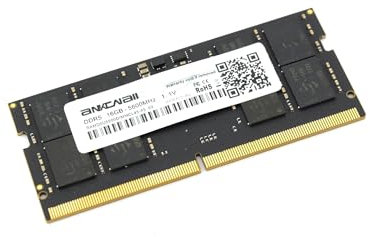 Memoria RAM DDR5 16GB 5600MHz SODIMM para Portátil – Chips Samsung/Hynix/Kingston – CL45 – 1.1V – Compatible con Intel 13ª Gen y AMD Ryzen – Nueva Generación