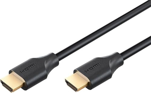 goobay Ultra96 Gbit/s HDMI 2.2 Kabel, 16K@60Hz, 8K@240Hz, 2 m, PVC, Schwarz | Ultra96 HDMI-Kabel mit 96 Gbit/s, 16K@60Hz, Dynamic HDR, VRR, eARC und HDMI 2.2.