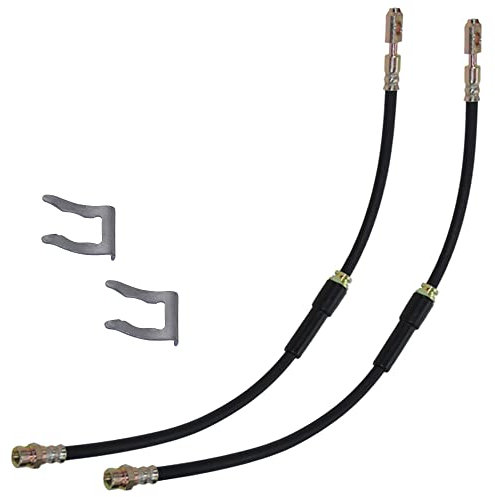 BESTPRICE 2x Bremsschlauch vorne Länge 562mm, inkl. Haltefeder