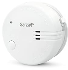 Garza - Detector de Humo Mini, Diseño Ultracompacto, Sensor Fotoeléctrico, Alarma 85dB, Batería 9V Incluida, Instalación sin Cables, Indicador LED y Botón Test