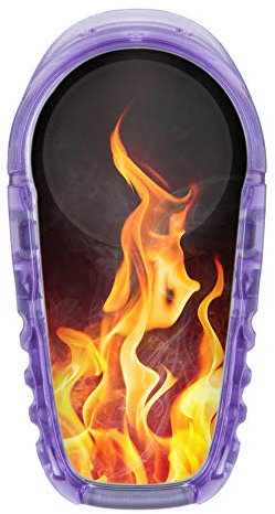 Aufkleber Sticker für Dexcom G6 Sensor 2x Flammen myDili Diabetes-Zubehör