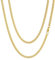 ChainsHouse Goldene Kette Herren Edelstahl Halskette 3mm Goldkette Männer Kette 71cm Kubanische Kette für Rapper Gold Panzerkette 3mm Glieder Halskette Gold Gliederkette Schmuck für Weihnachten