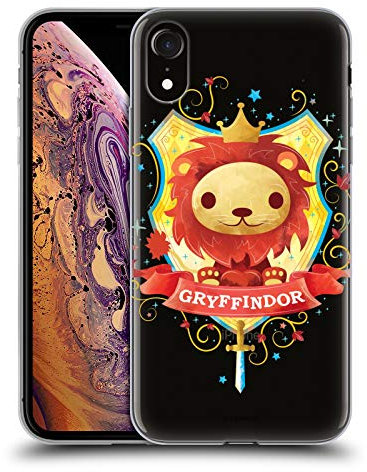 Head Case Designs Offiziell Offizielle Harry Potter Gryffindor Deathly Hallows II Soft Gel Handyhülle Hülle kompatibel mit Apple iPhone XR