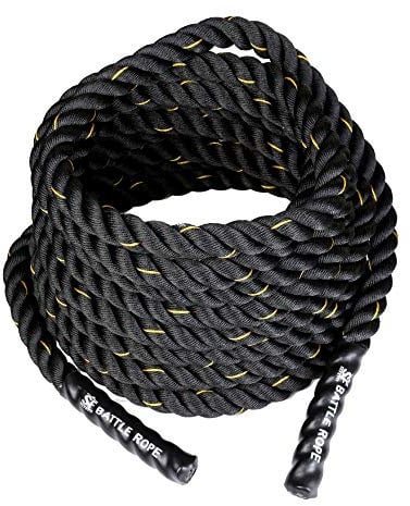 Suprfit Battle Rope – Power Rope for Cross Training and Functional Training, Swing Rope to Promote Strength and Endurance, Length: 15 m, Material: Synthetic Fibre, Coated Rope Ends