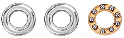 10 Stück Miniatur-Axial-Kugellager, Hochgeschwindigkeits-Präzisions-Flachlager aus Lagerstahl, für den Maschinenbau, die Installation von Geräten und die Wartung(F5-10M 5 * 10 * 4mm)