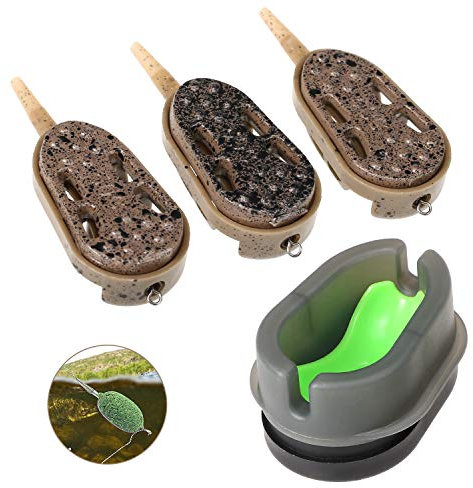 Lixada 3 stücke Angeln Feeder Mould Schnellverschluss Formen Karpfenangeln Köder Halter Werkzeug