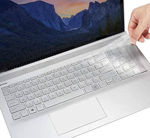 Keyboard Cover for 2020 HP Envy x360 2-in-1 15.6 with Fingerprint Reader 15M-ED0013DX ED0023DX EE0013DX / 2020 HP Envy 17 17t 17-cg Fingerprint Reader Laptop 17t-cg000 /cg100 17-cg0019nr Keyboard Skin