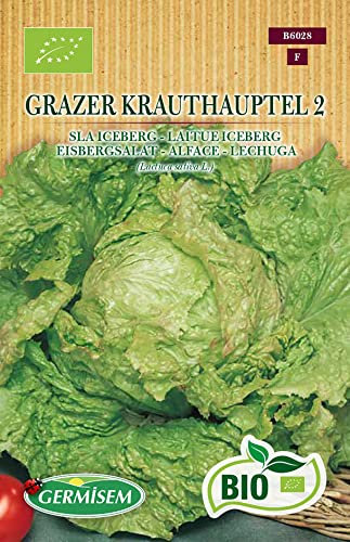 Germisem Biologico Grazer Krauthauptel 2 Semi di Lattuga Iceberg 1 g