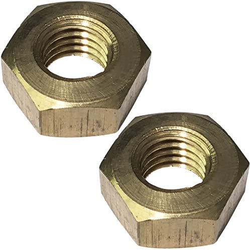 AERZETIX - C49406 - Lot de 2 Écrous M10 en laiton CuZn