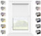 MARDOM Thermorollo - Rollo Ohne Bohren -Thermo Fenster Rollos für Innen - Modische Thermo Rollo - Stilvolle Rollo Innen Fenster (Weiß,115x150 cm (Stoffbreite: 111))