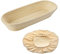 Westmark Gärkörbchen-Set, Gärkörbchen oval + Bezug, Peddigrohr/Baumwolle, Hellbeige/Beige, 3202227B