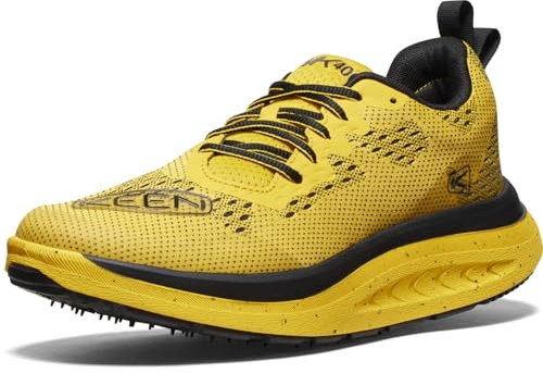 KEEN Herren Wk400 Performance Breathable Walking Schuhe, Gelb/Schwarz, 43 EU