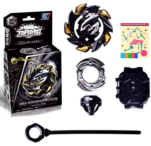 Elrozo B-00-113 Hell Salamander Limited Edition + Launcher Kreisel für Burst Turbo Evolution Rise Arena