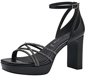 Tamaris Femmes Sandale à Talon 1-1-28032-30 001 Taille: 39 EU