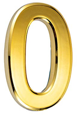 3in 3D Mailbox Numbers house numbers Adhesive door number Waterproof Address Numbers front door number Stickers for House Mailbox home address numerals (Gold 0)