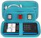 BOVKE Grafiktaschenrechner-Tragetasche für Texas Instruments TI-Nspire CX II CAS/CX II/CX/CX CAS Rechner und mehr - Netztasche für USB-Kabel und andere Schulutensilien, Türkis