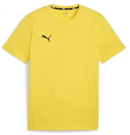 PUMA teamGOAL Casuals Tee, Maglietta Men's, Giallo-Nero Veloce, M